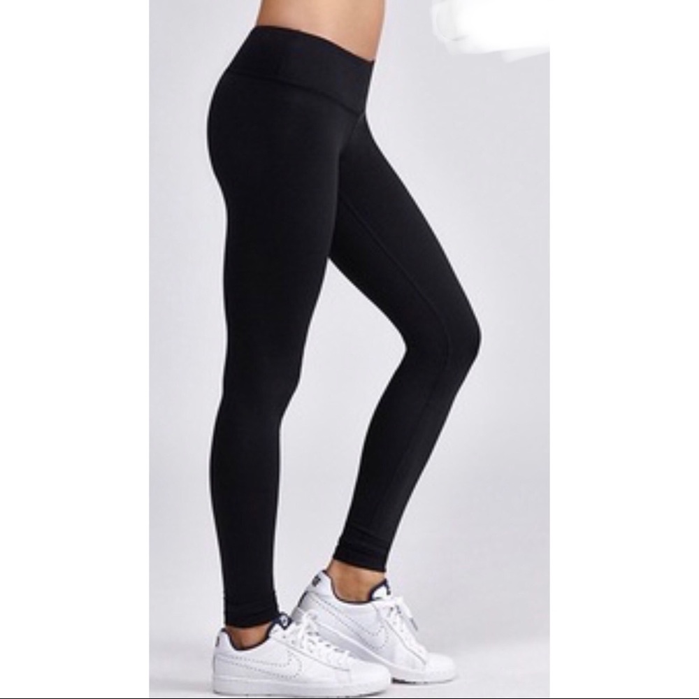 Cotton Black Leggings Size S